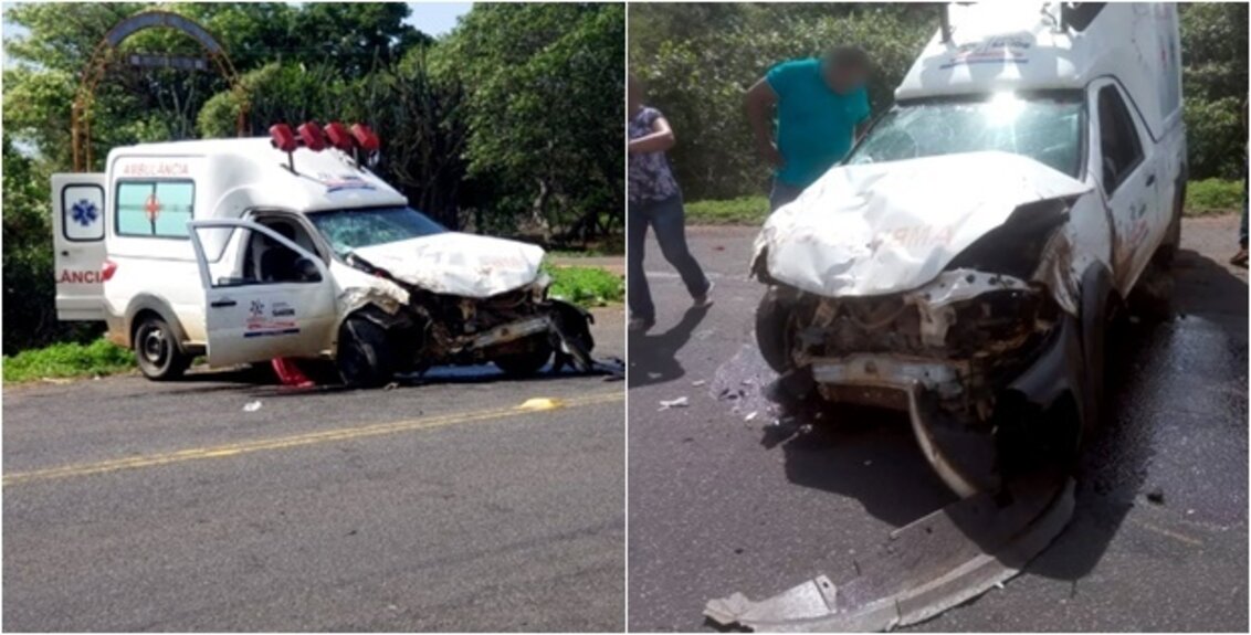 Homem morre e três pessoas ficam feridas em colisão de ambulâncias no Piauí